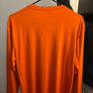 Orange Lightweight Men’s Athletic Long Sleeve T